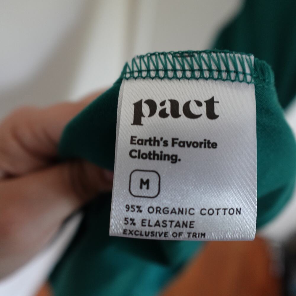 Pact Organic Cotton Women's M Fit & Flare Midi Dress Sustainable Casual Travel - Picture 8 of 11